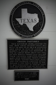 Green Pastures Historical Marker